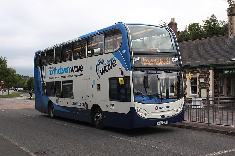 File:Barnstaple railway station - Stagecoach 15887 (WA13GDF).JPG