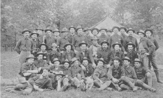 Soldiers of Battery A from Jefferson Barracks.