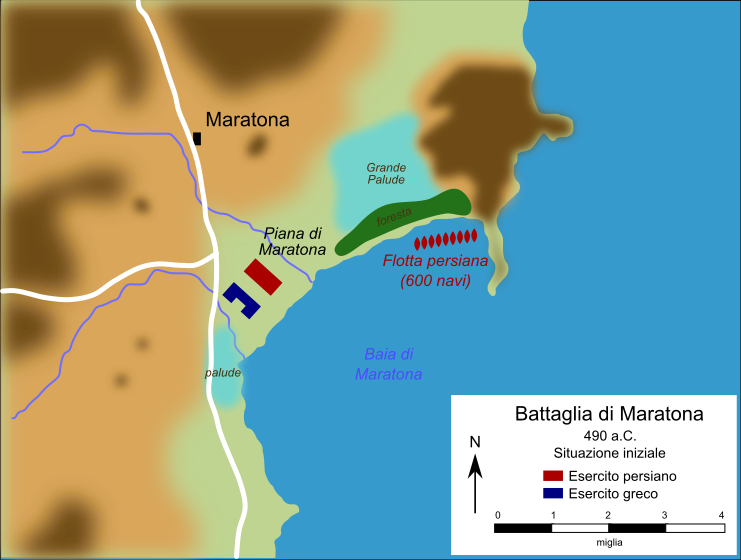 File:Battle of Marathon Initial Situation (it).svg