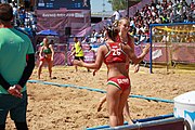 Deutsch: Beachhandball bei den Olympischen Jugendspielen 2018 in Buenos Aires; Tag 7, 13. Oktober 2018; Mädchen, Halbfinale – Ungarn-Argentinien 1:2 English: Beach handball at the 2018 Summer Youth Olympics in Buenos Aires at 13 October 2018 – Girls Semifinal – Hungary-Argentina 1:2 Español: Handball de playa en los Juegos Olimpicos de la Juventud Buenos Aires 2018 en 13 de octubre de 2018 – Semifinales Femeninas - Hungría-Argentina 1:2