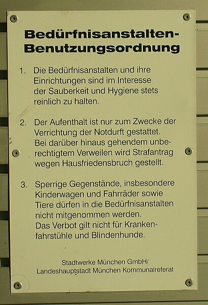 File:Bedürfnisanstalt-Benutzerordnung der Stadtwerke München und der Landeshauptstadt München Kommunalreferat2005.jpg