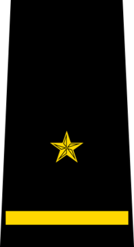 Belarus Police—10 Junior Lieutenant rank insignia (Black).png