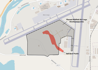 Bell Bowl Prairie and Midfield Air Cargo Development area.png