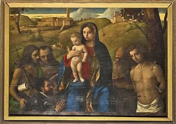 Vergine col putto, santi e donatore (Giovanni Bellini).