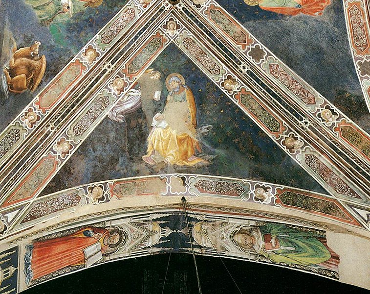 File:Bicci di Lorenzo, Florence, San Francesco, Four Evangelists 03, St Matthew the Evangelist.jpg