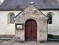 Eingang der Bischdorfer Kirche in der Bad Lauchstädter Ortschaft Milzau