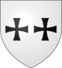 Blason ville fr Moulès-et-Baucels (Hérault). 
 svg