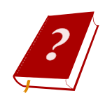 Book red; question marks.svg