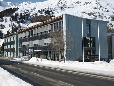 Main building of WSL Institute for Snow and Avalanche Research SLF in Davos