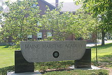 Academy sign Campus sign, Maine Maritime Academy IMG 2376.JPG