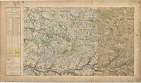 Français : Carte d'État-major de la France, Feuille Châteauroux S.O. 1/40 000 - Ref IGN: 4EM133SO. English: Old military map of France, Feuille Châteauroux S.W. 1/40 000.