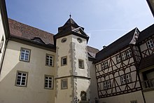Innenhof von Schloss Haltenbergstetten
