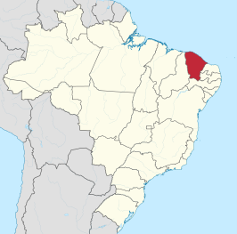 Kaart van Ceará