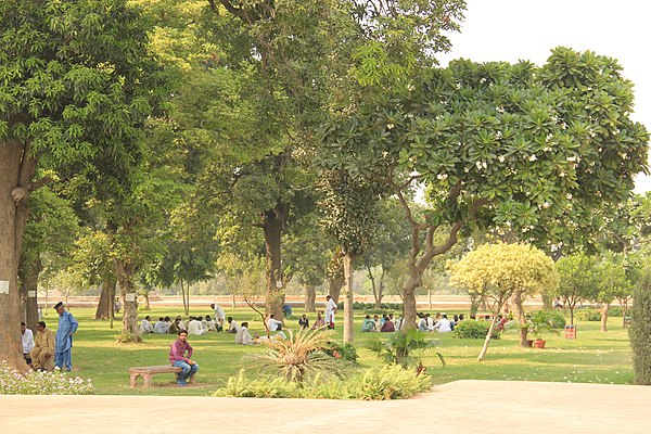 The gardens provide a popular recreation spot for Lahore's residents