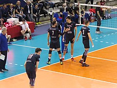 Fakel Novy Urengoy players at CEV Challenge Cup