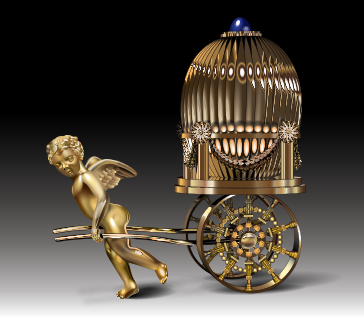 Cherub with Chariot - fourth Faberge Imperial egg