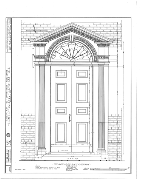 File:Cohansey Baptist Church, Roadstown, Cumberland County, NJ HABS NJ,6-ROATO,2- (sheet 8 of 19).png