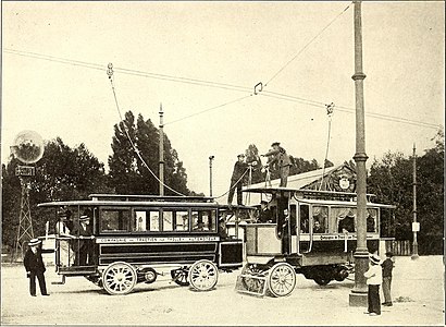 The first ever trolleybuses in regular passenger service (Bois de Vincennes)