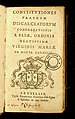 Congregazione di S. Elia dei Carmelitani scalzi - Constitutiones fratrum Discalceator 1679 - Carm ANT 6 A 245 0001.jpg