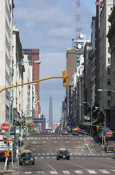 Corrientes Avenue viewed from "el bajo"