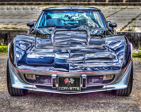 Corvette C3 at the Oldtimertreffen Ebern