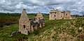 The ruins of Crichton castle and stables