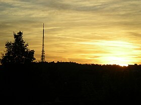 Croydon transmitter at sunset. Croydon Transmitter II.JPG