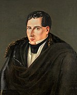 Painting of Diego Portales. The Constitution of 1833 has been seen as the embodiement of the "Portalian thought". DPortales.JPG