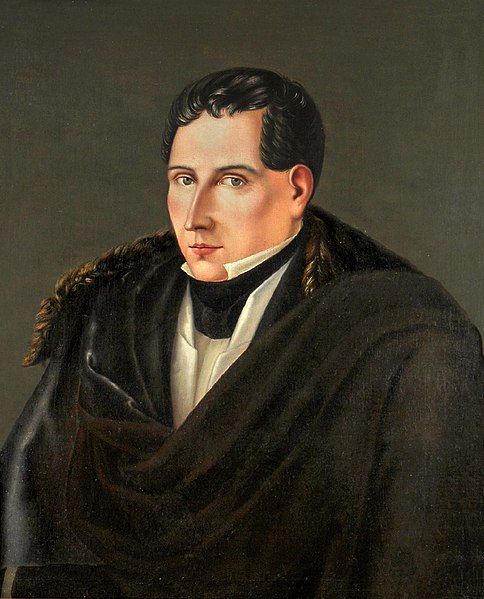 Painting of Diego Portales. The Constitution of 1833 has been seen as the embodiement of the "Portalian thought".