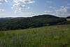 The mountain called 'Burg', on which the Waldems ring wall is located, seen from the south-south-east.