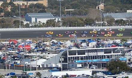 Earnhardt racing alongside Joey Logano on lap 115 of the 2015 Daytona 500.