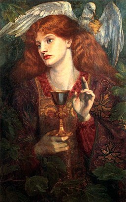 Dante Gabriel Rossetti - The Damsel of the Sanct Grael (1874)