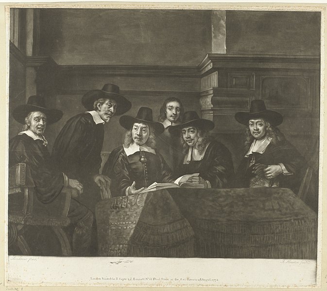 File:De Staalmeesters De Staalmeesters het college van staalmeesters (waardijns) van het Amsterdamse lakenbereidersgilde, RP-P-OB-33.744.jpg