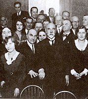 Anton Denikin wśród przedstawicieli rosyjskiej emigracji w Paryżu