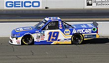 Kraus's No. 19 truck at Sonoma Raceway in 2022 Derek Kraus 19 Truck Sonoma 2022.jpg