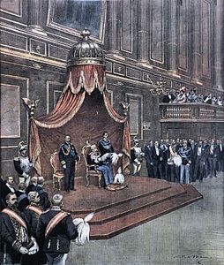 Domenica del Corriere, 19 novembre 1899 - Inaugurazione sessione XX legislatura.jpg