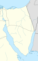 Lagekarte des Sinai in Ägypten