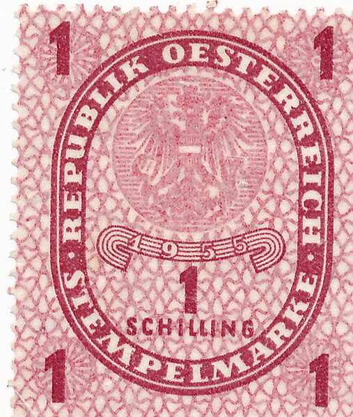 File:Ein Schilling Stempelmarke Republik Oesterreich 1955.jpg