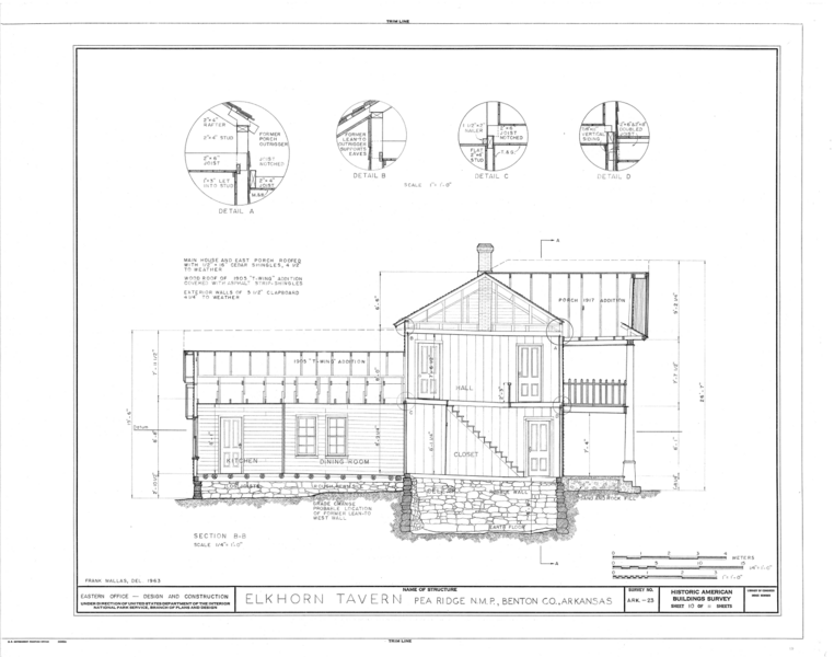 File:Elkhorn Tavern, Telegraph Road, Pea Ridge, Benton County, AR HABS ARK,4-PEARI.V,1- (sheet 10 of 11).png