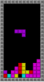 A screenshot from a Tetris clone.