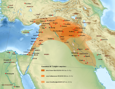 Les diferents fases d’expansió de l’imperi neoassiri