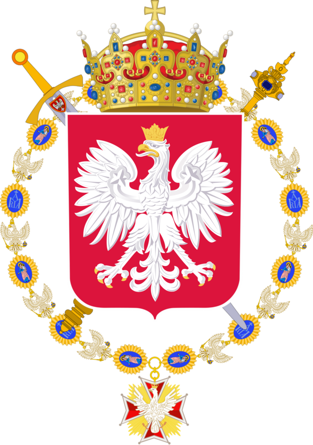 Archivo:Escudo con joyas de la corona de Polonia.png - Wikipedia, la  enciclopedia libre