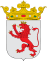 Campo di argento ed una figura di leone rampante di porpora, armato e coronato d'oro (Provincia di León, Spagna)