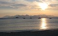 Le massif de l'Esterel vu de Cannes