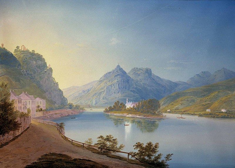 File:Eugne Isabey Nonnenwerth Rolandseck Siebengebirge 1840.jpg