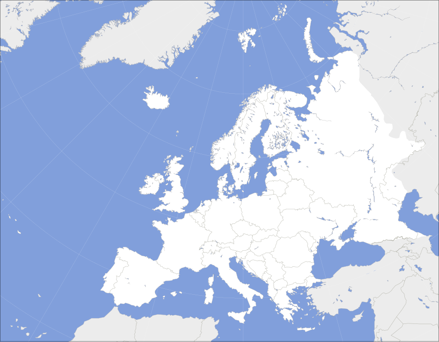 Europe polar stereographic Caucasus Urals boundary3.svg