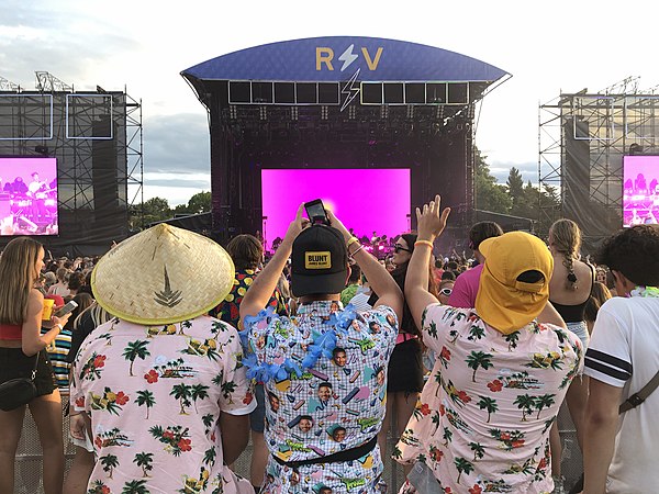 Festival-goers at Rhythm & Vines 2018