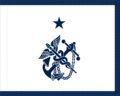 Rank flag of a U.S. Public Health Service rear admiral (lower half)