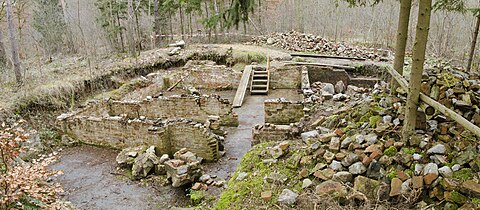 Former cellar of kitchen barrack seen from west