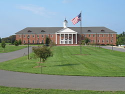 Founders Hall and Patrick Henry Circle Founders Hall.jpg